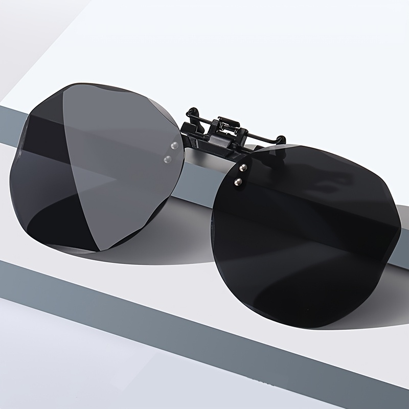Image of Polarized Clip-on Fashion Glasses, Tac Material, For Men And Women Driving, Perfect Daily Wear, Photo Props, And Gift For Birthday, Valentine's Day, Christmas, Perfect For Summer,, And
