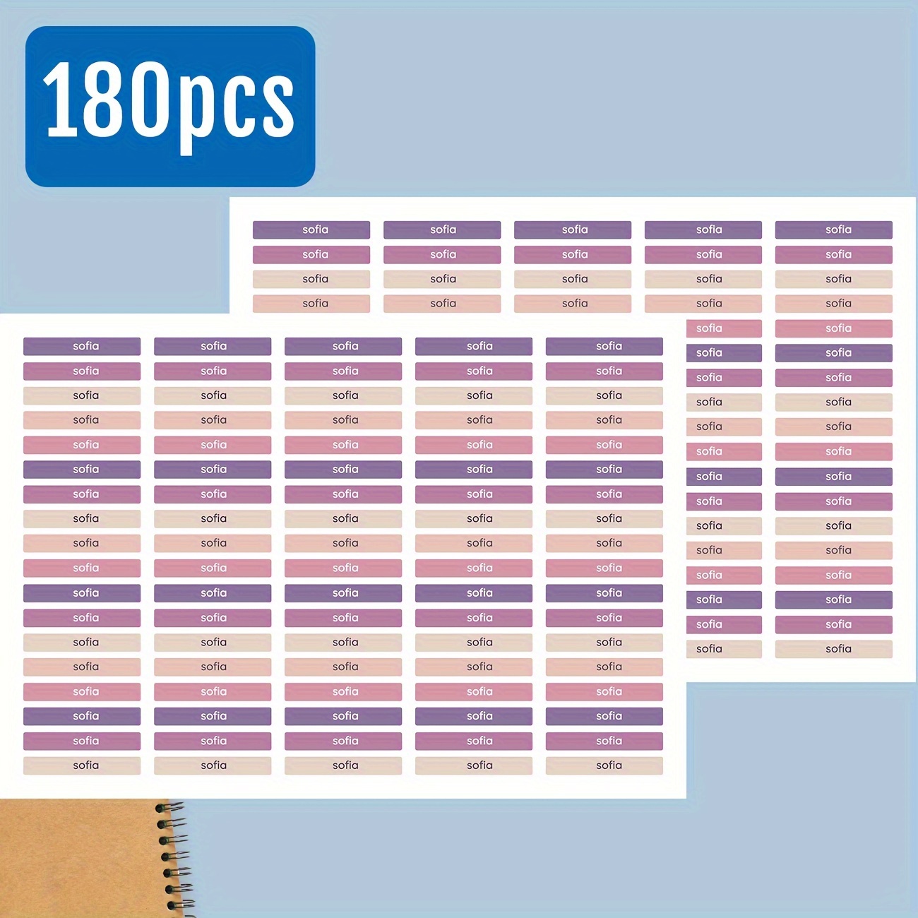 TEMU [Aangepast] Gepersonaliseerde Labels, Custom Potlood Labels voor Schoolbenodigdheden, Lunchboxen, Boeken, Waterbekers, Tandenborstel Stickers, 2