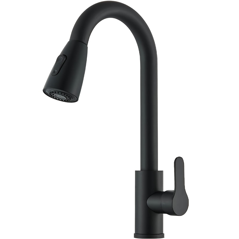 Single Hole Kitchen Faucet With Rotary Adjustable Pull-out Feature