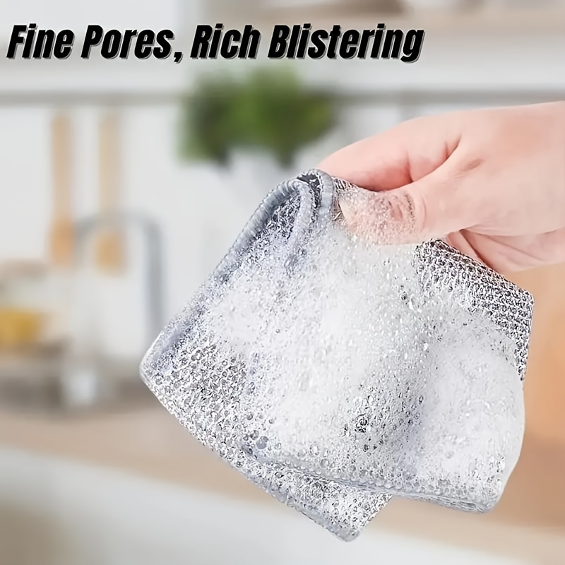 Ultra fine Fiber Non stick Mesh Dish Cloth Versatile Kitchen Temu