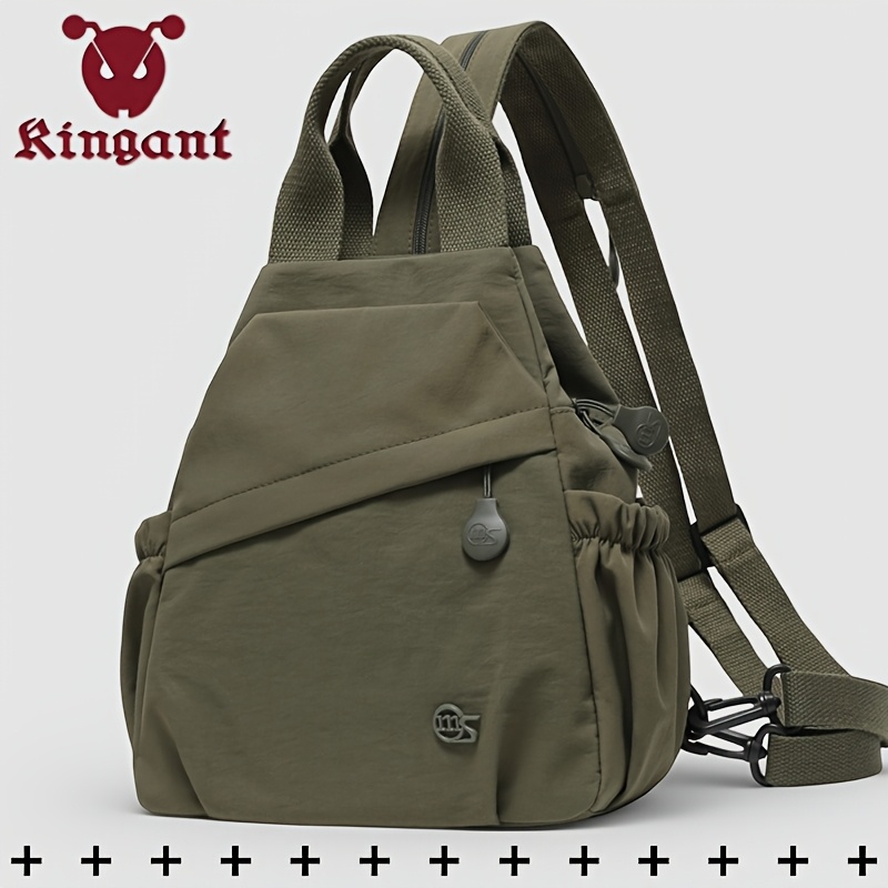 item picture womens anti theft multi compartment casual nylon backpack lightweight adjustable shoulder strap   multi pocket large capacity travel backpack suitable for college students travel vacations business trips daily commuting