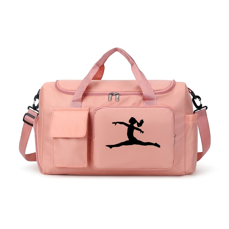 TEMU A Versatile And Spacious Handbag That Tailored To Your Needs, Perfect For Travel, Gym, And Activities. It Features A Solid Color With A Cartoon