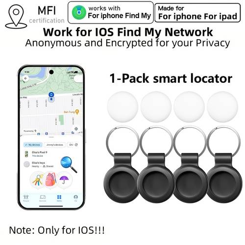 mini wireless portable item smart anti lost device item item loss prevention device item locator compatible with iphone wireless key finder location for backpacks keys dogs pets cats