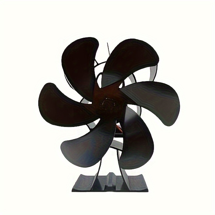 cute mouse shaped 6 blade fireplace fan portable aluminum no batteries needed ideal for heating cooling devices details 1