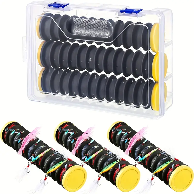 3pcs Fishing Line Organizer with 12 Line Slots, Keep Your Fishing Line *-Free. Fishing Line Winder. Hook Leader with Rope Spool. Fishing Tackle Organizer, Fishing Line Reel, Fishing Line Storage 3pcs Fishing Line Organizer with 12 Line Slots, Keep Your Fishing Line *-Free. Fishing Line Winder. Hook Leader with Rope Spool. Fishing Tackle Organizer, Fishing Line Reel, Fishing Line Storage