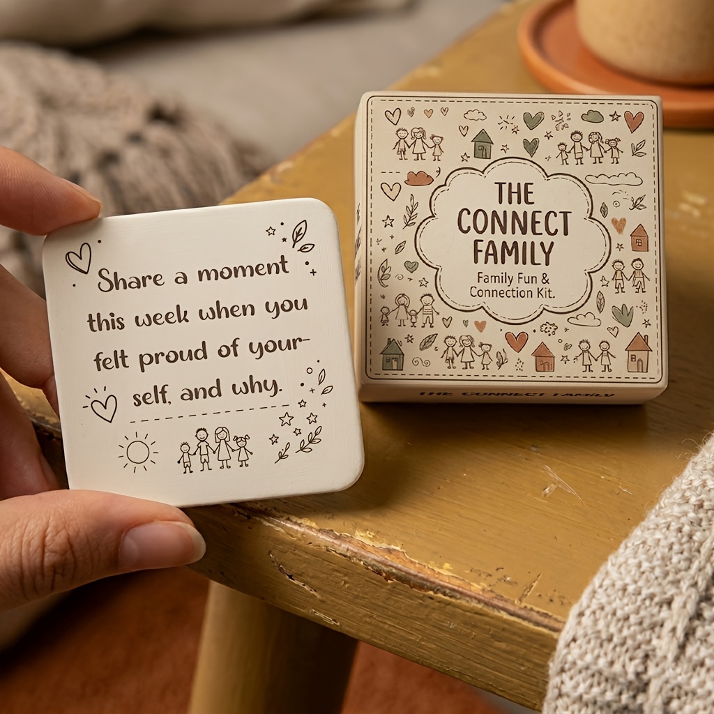 TEMU [Intelligence ] Jeu de Table Interactif de Conversation Profonde, Cartes de Communication de Haute Qualité, des Émotionnels, pour les Réunions