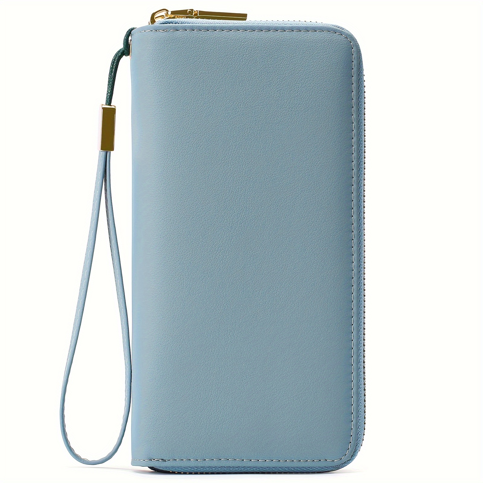 TEMU Long Wallet, Large Capacity Purse, Wipeable, Polyester Lining, Rfid Blocking, Minimalist Style Best