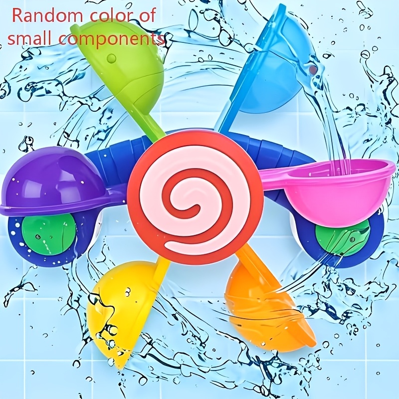 Image of Fun Bathtub Windmill Toy, Perfect For Children. Suitable For Bathrooms And Outdoor Pools. A Wonderful Gift For Kids, Ideal For Holidays. Random Colors