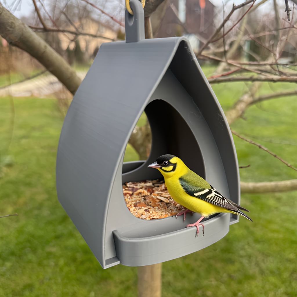 Vogelfutterstation Aus Metall, Eichhörnchensicher, Zum Aufhängen Im Freien - 1,1 Kg Fassungsvermögen, Wetterfest
