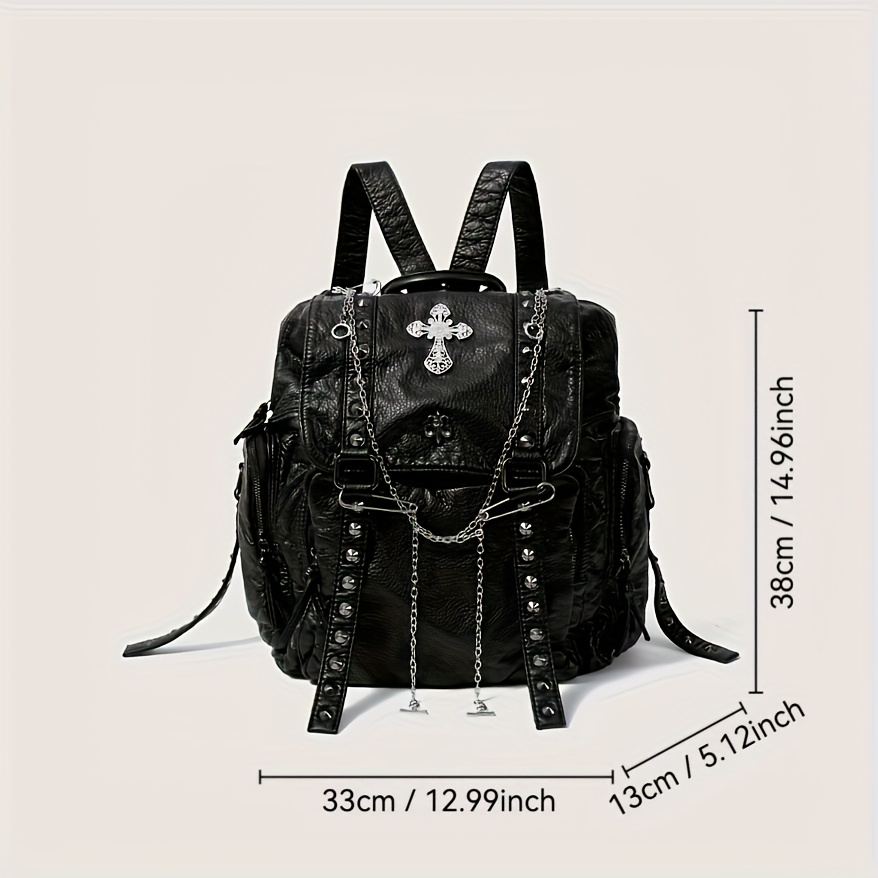 halloween dark gothic unisex backpack cross - Temu United  display picture 2