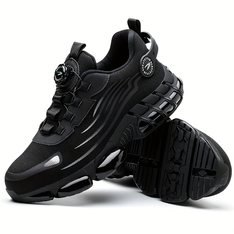 outdoor work shoes mens low top solid color   comfortable protection shoes wear resistant shoes details 1