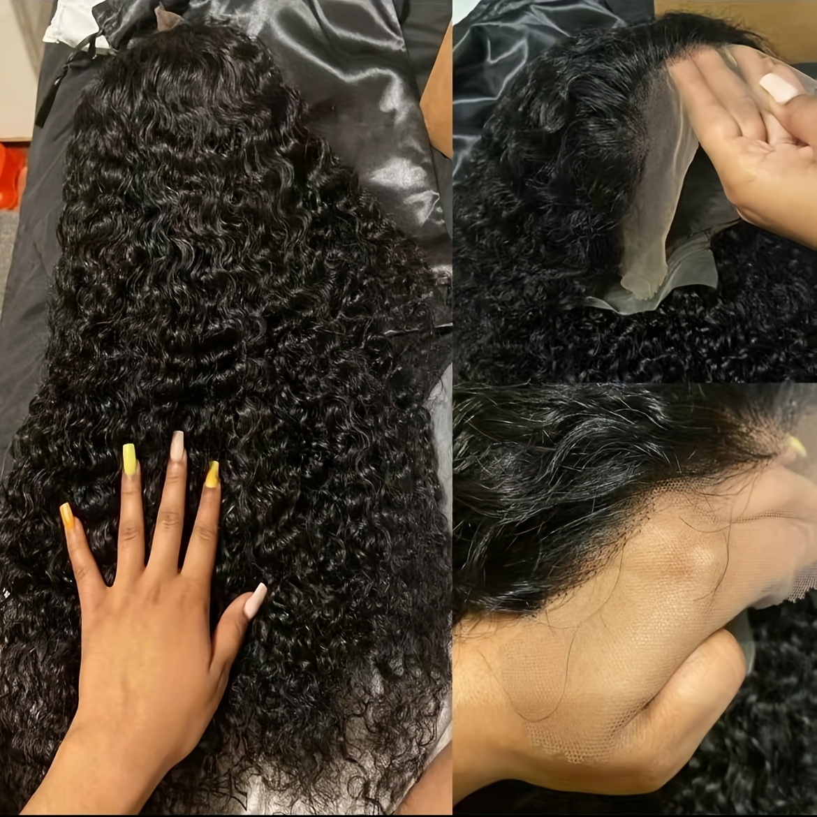 150 density deep wave lace front wig 13x4 hd transparent human hair wig for women with baby hair natural look elegant style suitable for all special occasion wig deep transparent lace design details 6