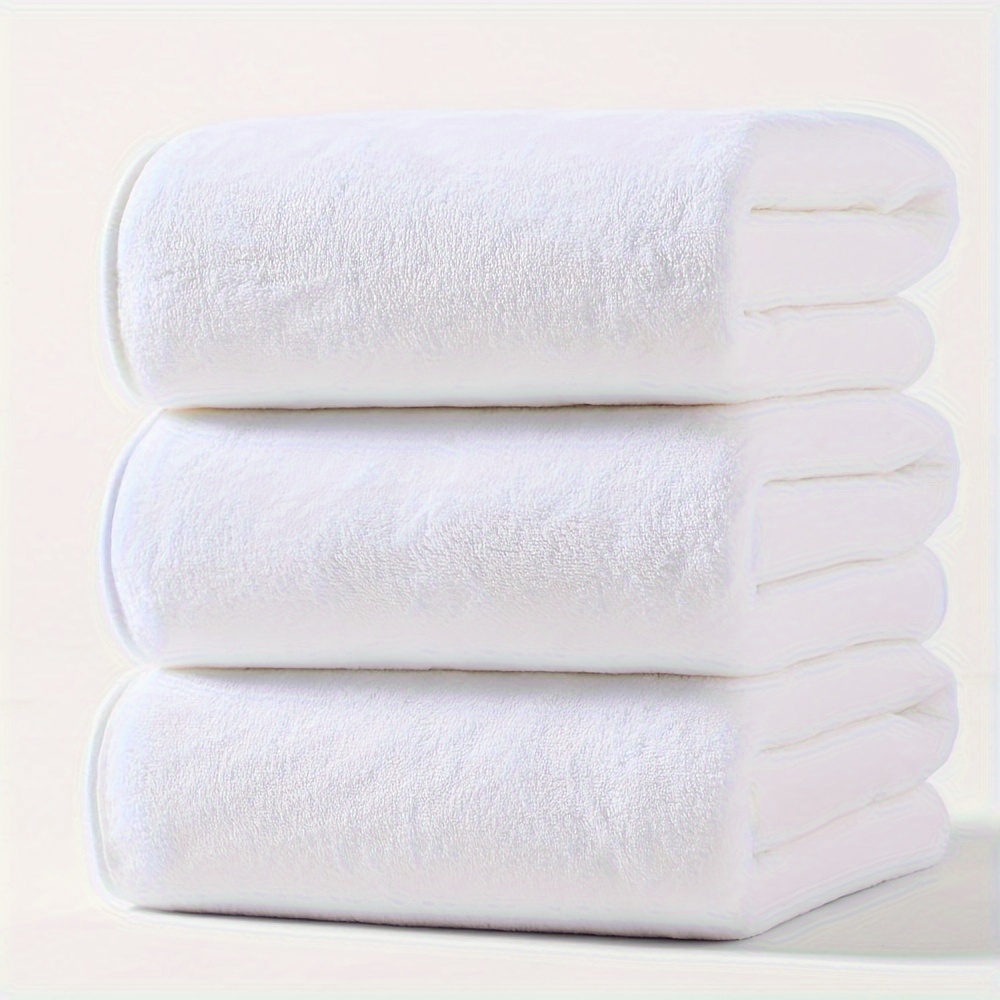 

3 Microfiber Bath Towels, 300 Gsm And Quick Dry, 27.56 X 55.12 Inches, Bath Towels For Spa, Yoga, Fitness And Bathroom