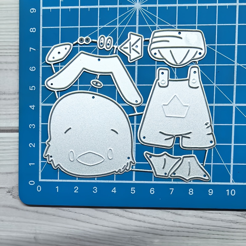 E-shop Neueste Neuheit - Metall Schneideformen - Handgefertigte Puzzle Kategorie "Niedliche und süße kleine Tiere - Enten" für Papierkartenherstellung,
