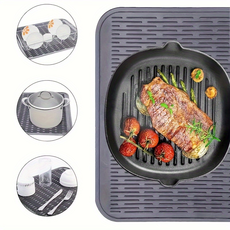 3pcs, Heat Resistant Silicone Insulated Mat for Gas Stove Top - Washable  and Reusable Stove Top Covers - Protects Stove and Burners from Heat Damage