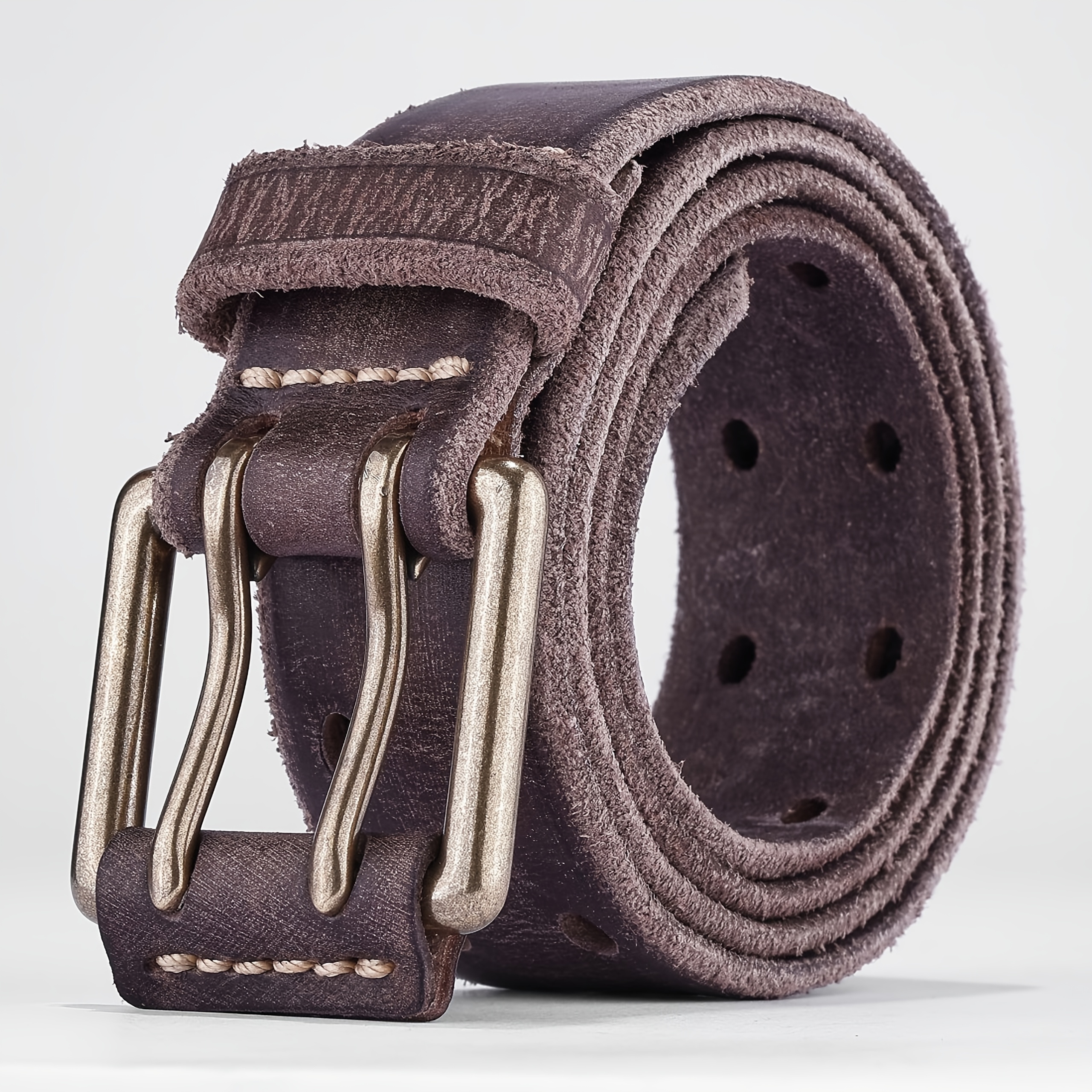 Vintage Men's Belt, Genuine Leather, Classic Style