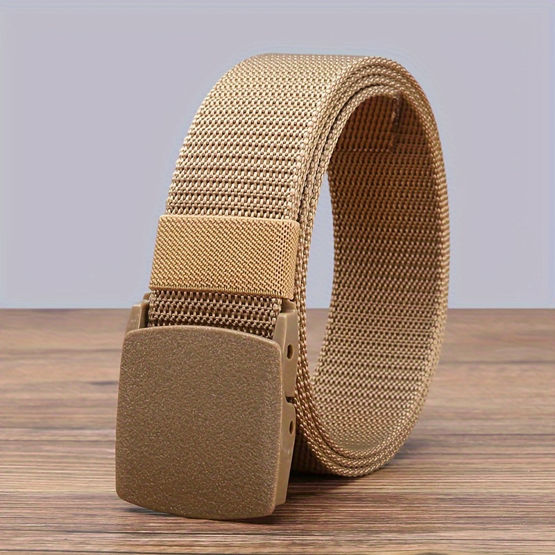 Quick-Drying Nylon Belt for Men with Plastic Buckle