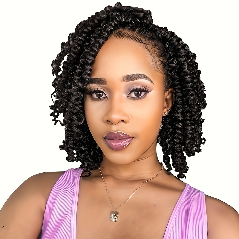 

200% Density Lace Bob Wig - Full Lace Hand-twisted Braids - Fashionable And Stylish - Suitable For All Hair Types