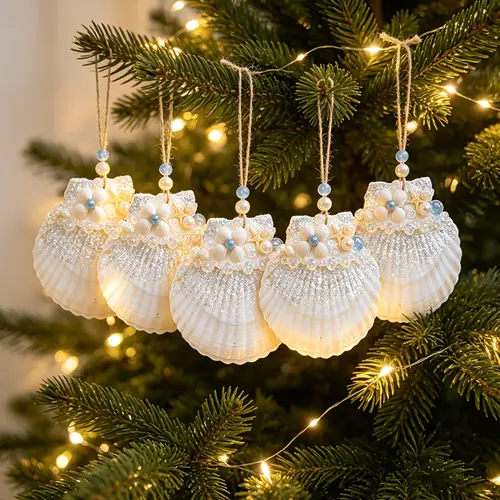 Shell Chandelie Rwith Rope ocean ornaments sold on Temu United States
