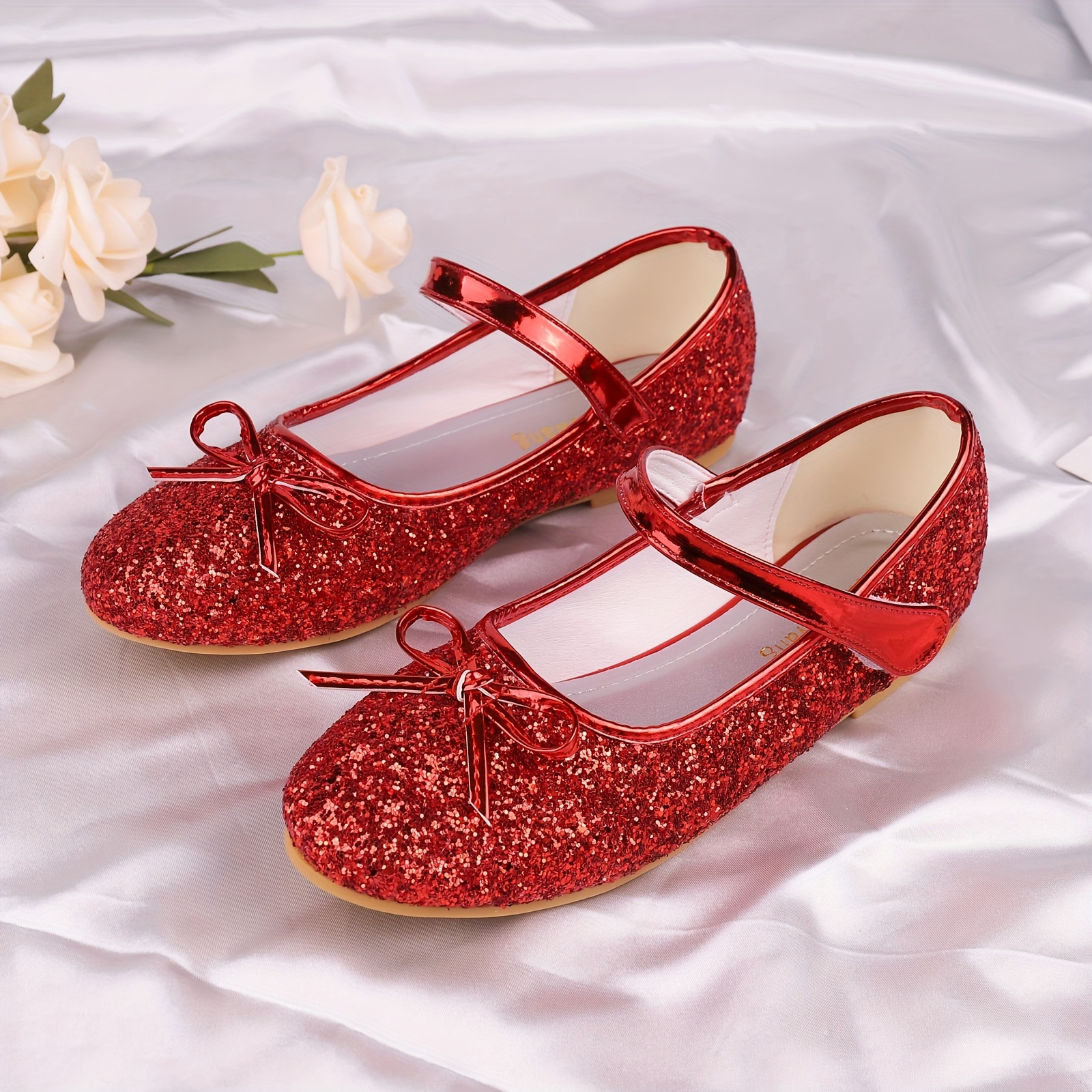 girls dress shoes ballet flats low heel princess Temu