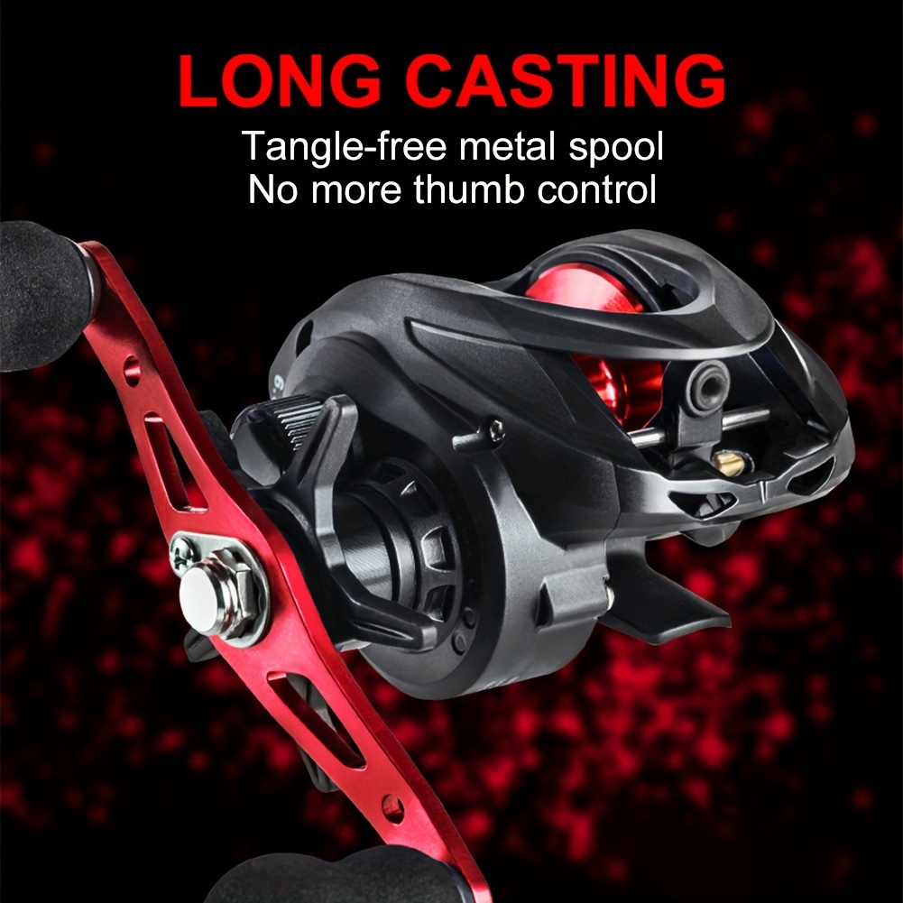 

1 Piece Lightweight Saltwater Baitcasting Reel - 6.3:1 , Max Drag 8kg, Right Ideal For Professional