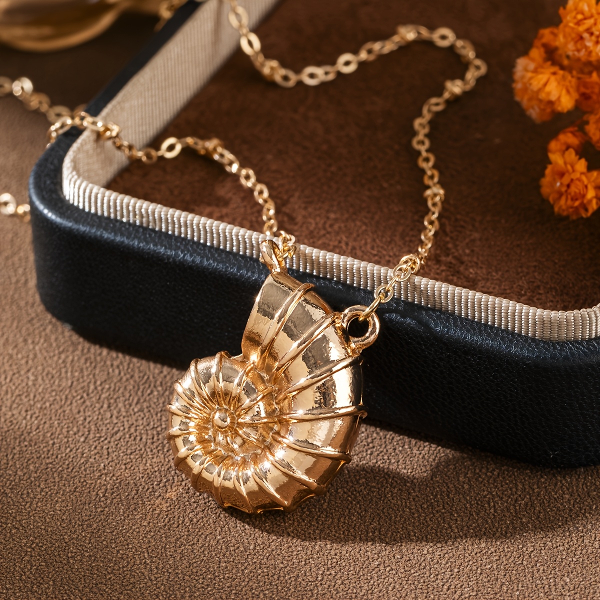 TEMU 1pc Women's Nautical Pendant Necklace - Elegant Beach Jewelry Suitable For Weddings, Parties, Mardi Gras Gifts, Coating-free Suitable For