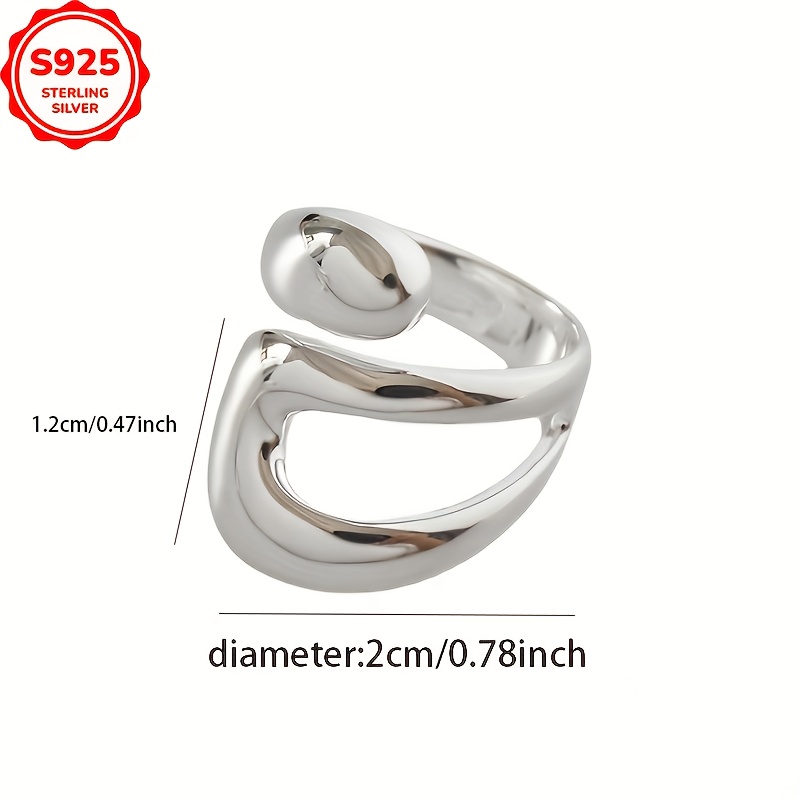 Low Allergy Retro Geometric Ring Women's Hip Hop Punk Finger Ring