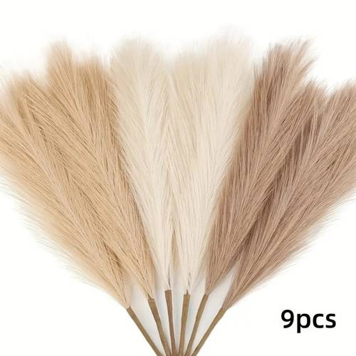 3 9 18pcs artificial reed stems living room decorations home d cor