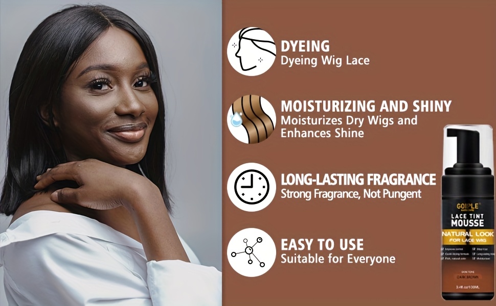 golel   styling kit for women hypoallergenic lace tint mousse waterproof melting spray natural look wax stick edge control finishing sprays ideal for curly hair toupees closure frontals details 1