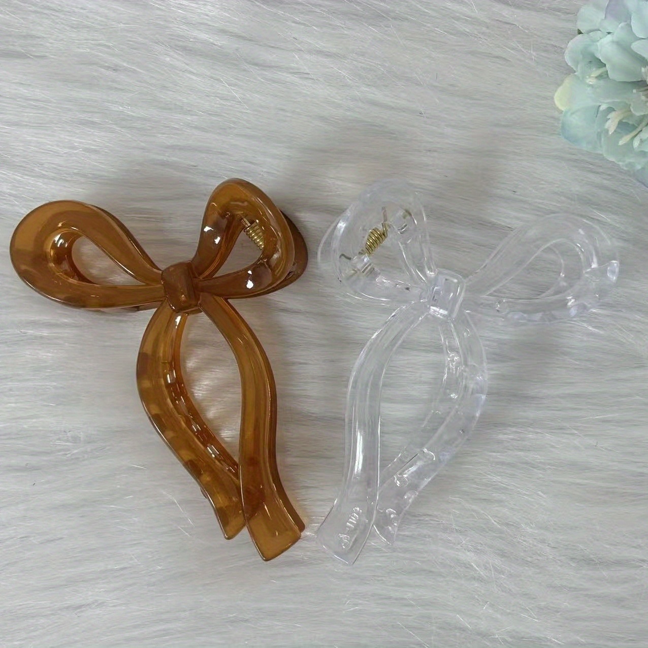 Image of 2pcs Set Of 3d Bow Hairpins, Suitable For Daily Wear And Styling, With Hair Claws