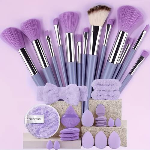 a set of 13 makeup brushes including a portable storage bag ultra soft foundation blush and eyeshadow brushes suitable for face and eye makeup the for girls holiday gifts