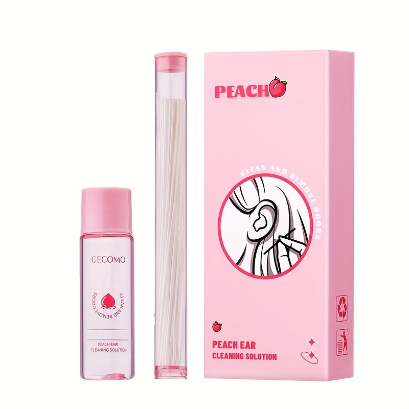 Peach Ear Piercing Cleaning Liquid Ear Piercing Cleaning Line Remove Earwax Ear Care