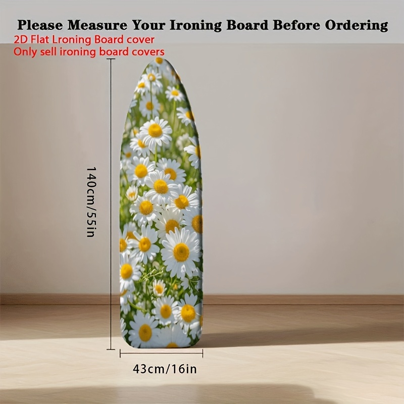 E-shop 2D Flach 1 Stück Gänseblümchen-Blumenmotiv Bügelbrettbezug, Geeignet für Heim-Bügelzimmer, Wohnheim, Waschküche, Bekleidungsgeschäft,