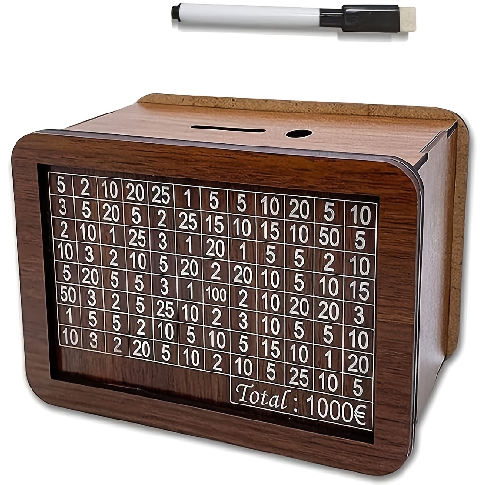wooden reusable money bank savings counter - Temu South Africa
