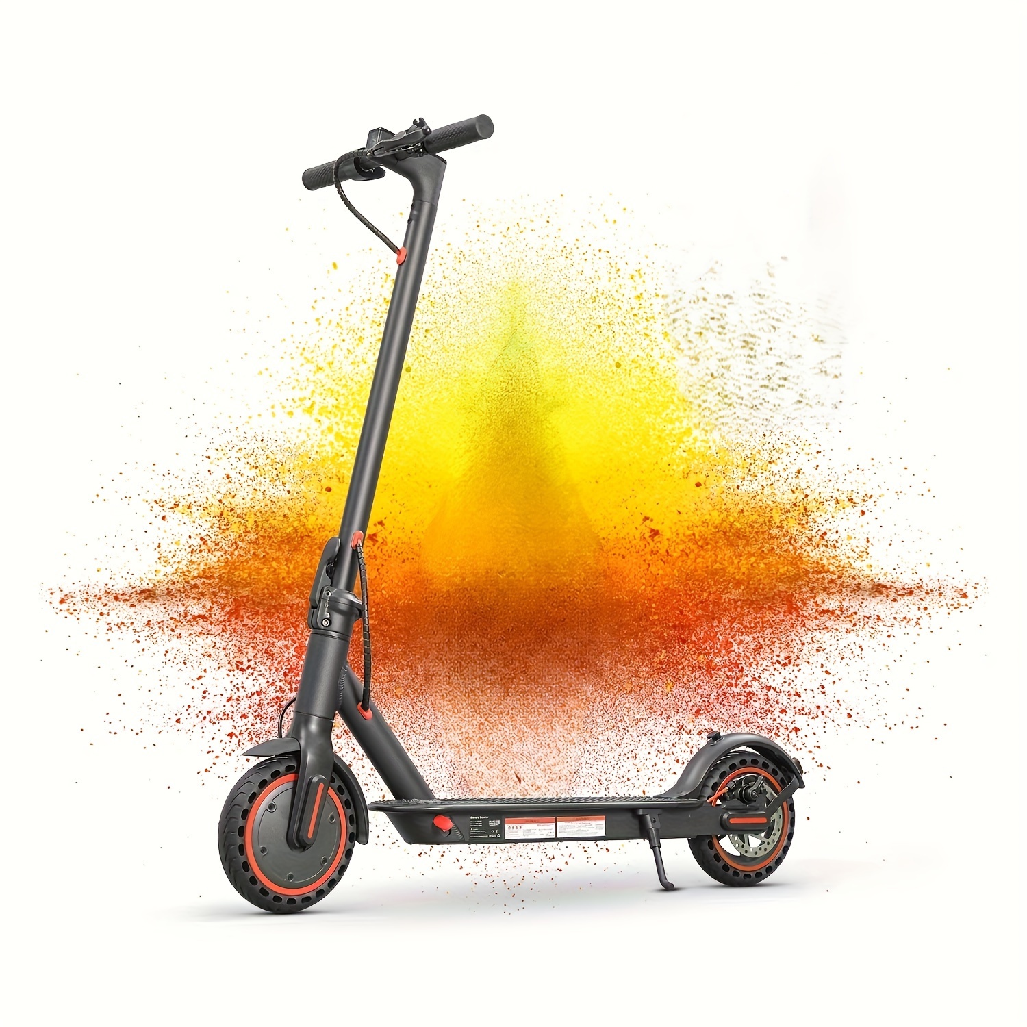 TEMU 350w Folding Electric Scooter With 8.5" Solid Tires, Electric Scooter With Long Range, 15.6mph Foldable Commuting For Adults Hezzo