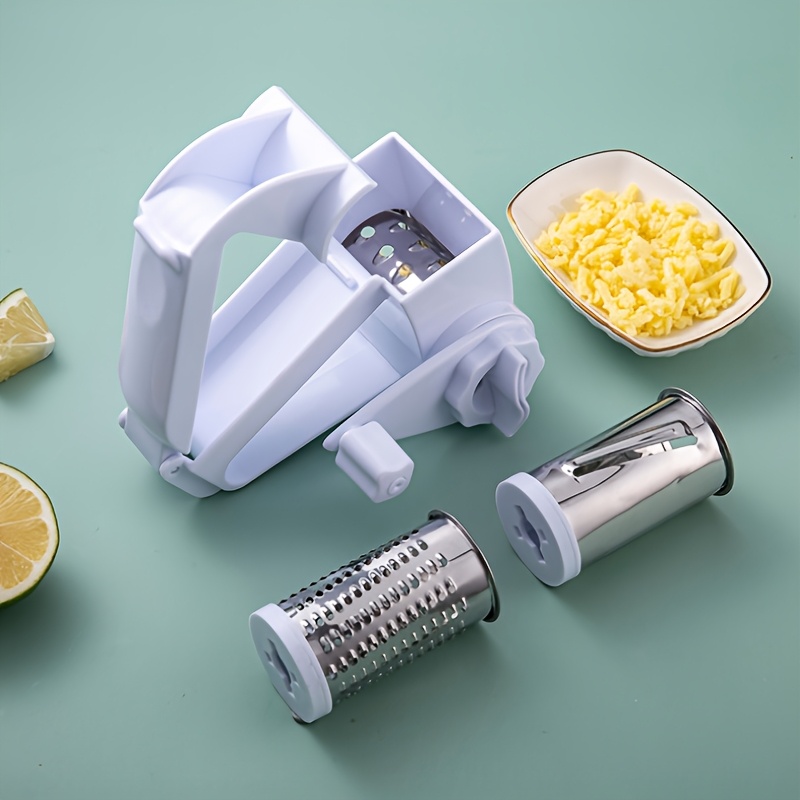 

1pc Multifunctional Manual Cheese Grater, Hand- Rotary Cheese , Gadget For Shredding Cheese, Steel Material