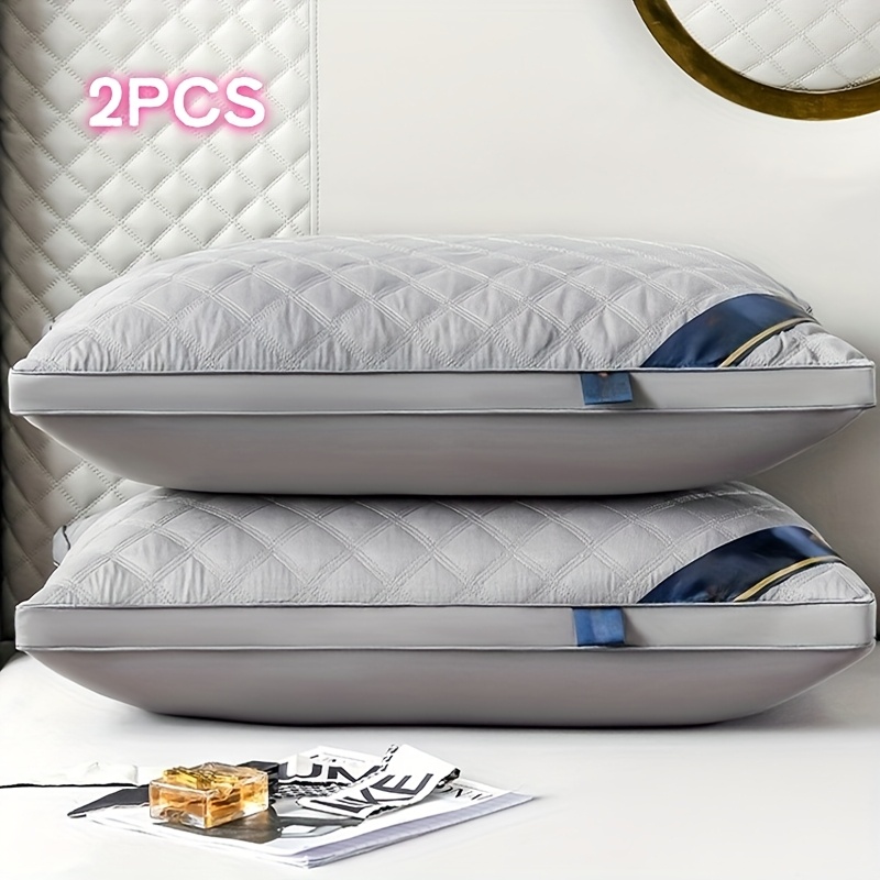 TEMU 2 cuscini qualit� per il sonno progettati per prevenire la sedimentazione e supportare il . Morbidi e , lavabili in lavatrice, per casa, camera