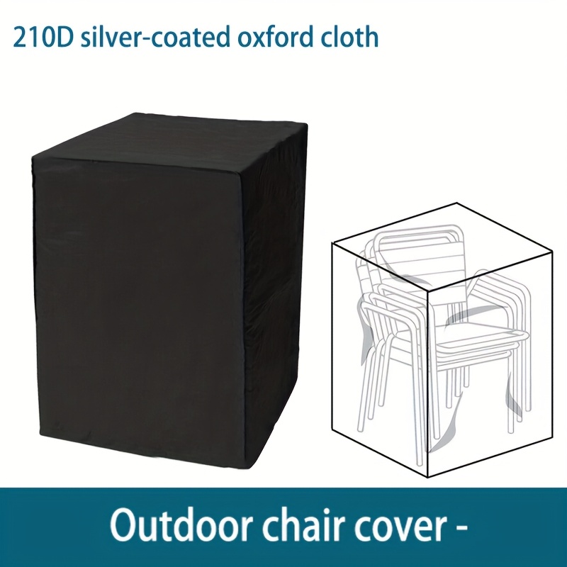 1pc Stacking chair covers, Heavy duty Oxford fabric Stacking chair covers, suitable for outdoor chair covers, reusable