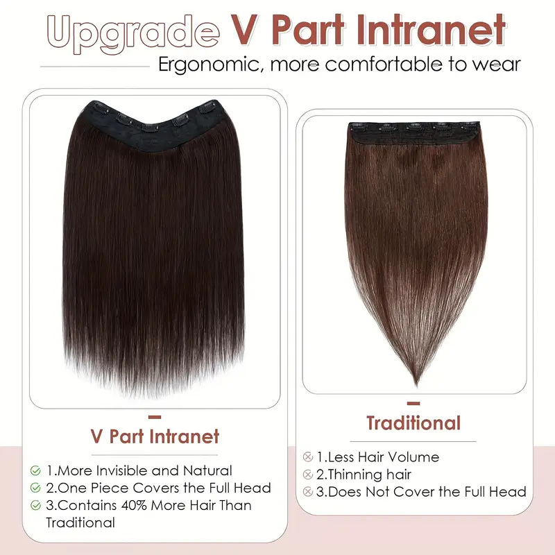v shape clip hair extensions human hair 30.48-55.88 cm ombre blonde to caramel blonde highlight one hairpiece clip in hair extension human hair with seamless weft for women details 3