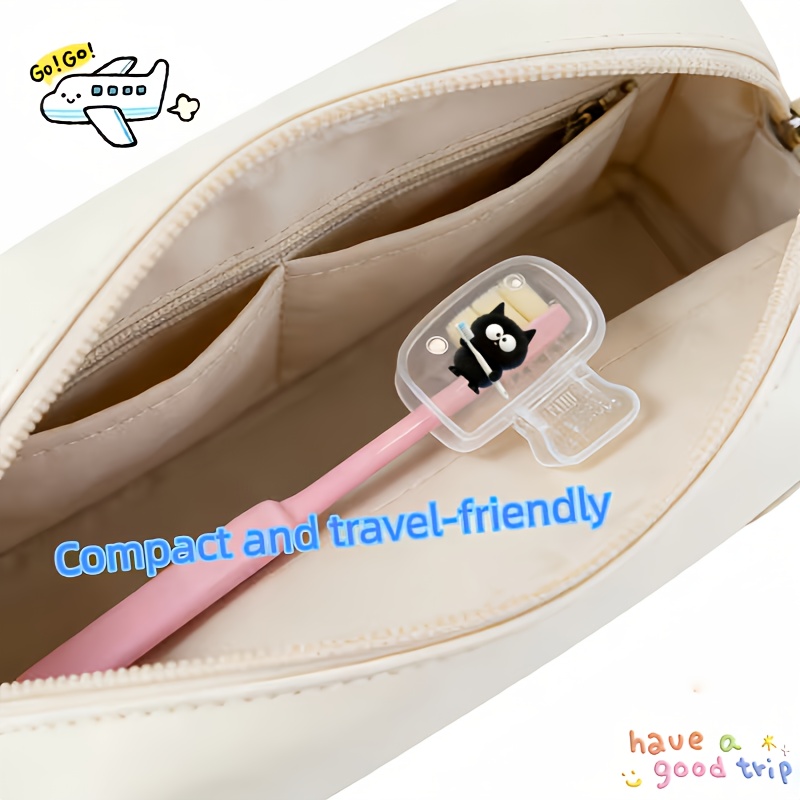 2pcs 2D Flat Toothbrush Set with Storage Box