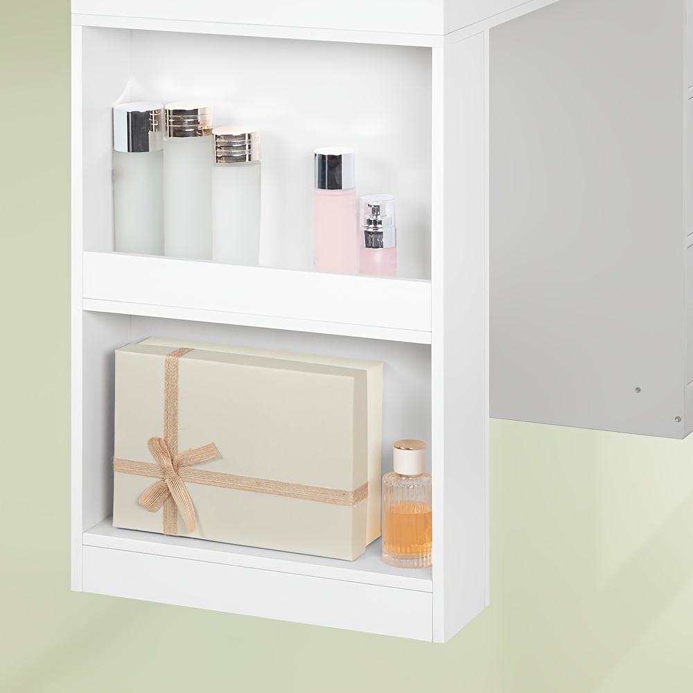 Dressing Table with Large HD Mirror and LED Lighting
