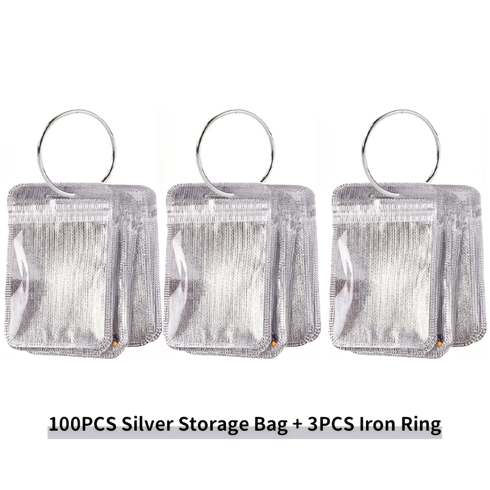 Image of 100 Self-sealing Bags + 3 For 5d Diamond Painting, Adhesive Storage Bags For Craft Supplies, Ideal For Projects