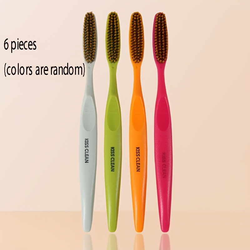 2pcs Manual Toothbrushes with Soft Bristles, Random Colors
