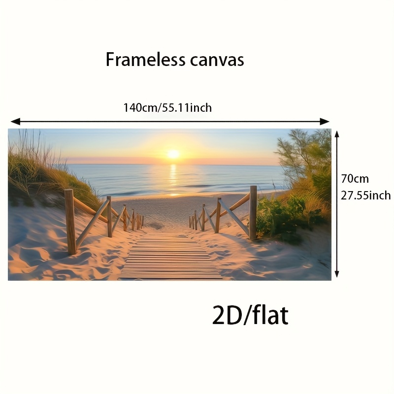 E-shop 2D/Flach 1 Stück 27,55 Zoll * 55,11 Zoll / 70 cm * 140 cm Rahmenlose Moderne Holz-Wand Leinwandkunst für Wohnzimmer Modernes Leinwandposter für