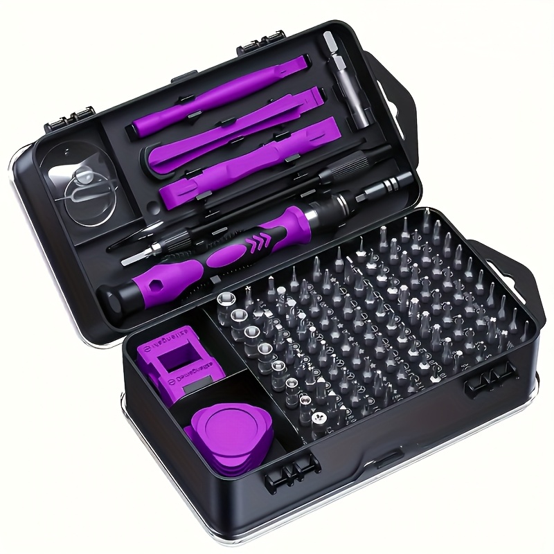 precision screwdriver tool set 115 in 1 tool set convenient repair tool for computer mobile phone watch camera notebook the screwdriver head   of high quality chromium vanadium steel high hardness will not damage the device details 2