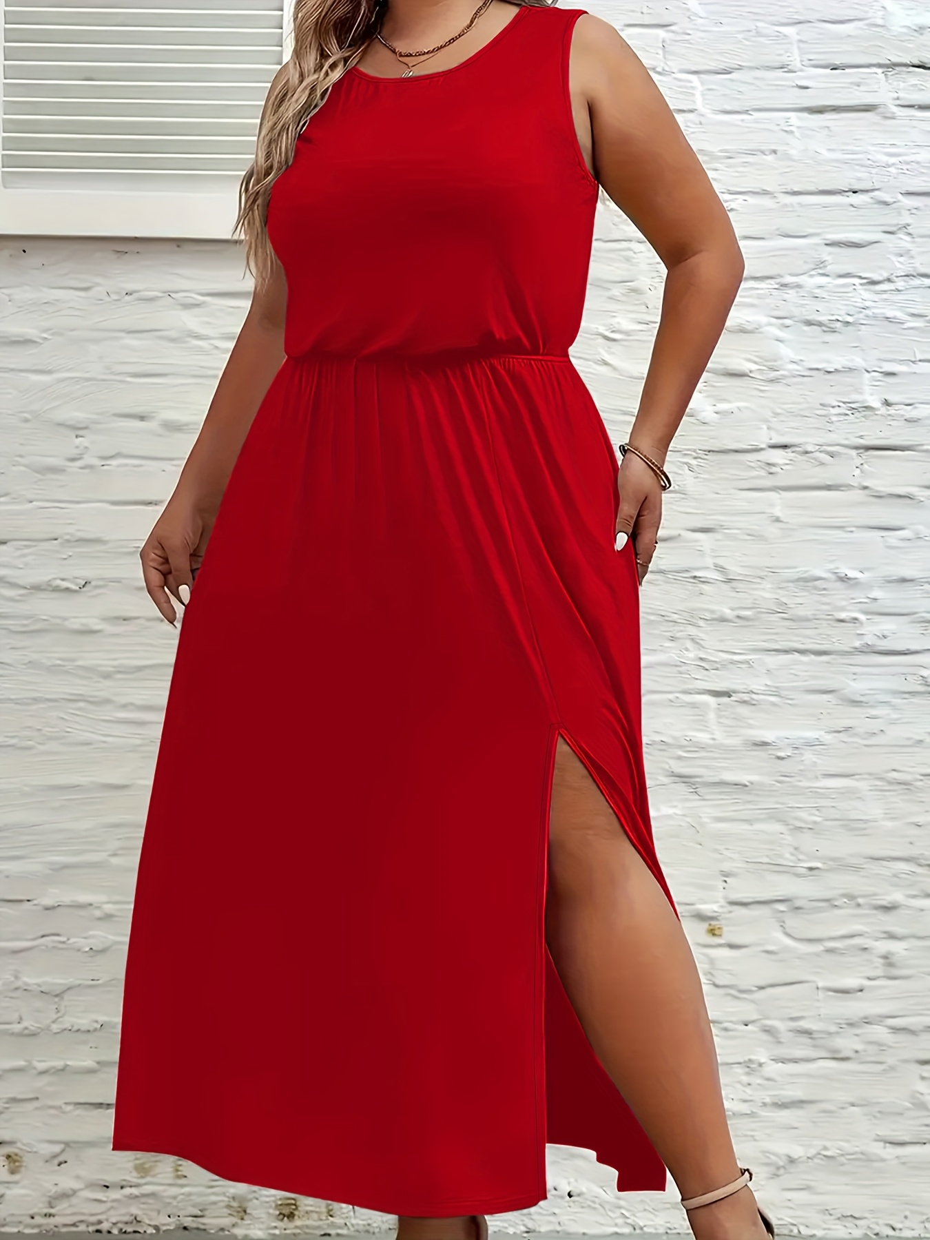 plus size womens elegant plus size maxi dress flowy flared - Temu United  Kingdom