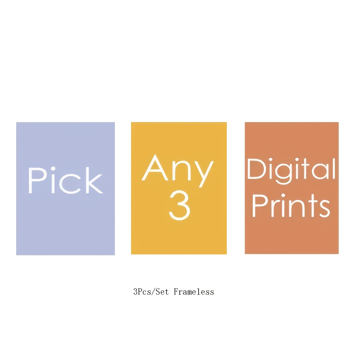 TEMU 2d Flat, Unframed, 3-piece/set Custom Canvas Poster, Custom Photo Home Decor, Personalized Photo Wall Art, Custom Family Canvas Poster, Gift,