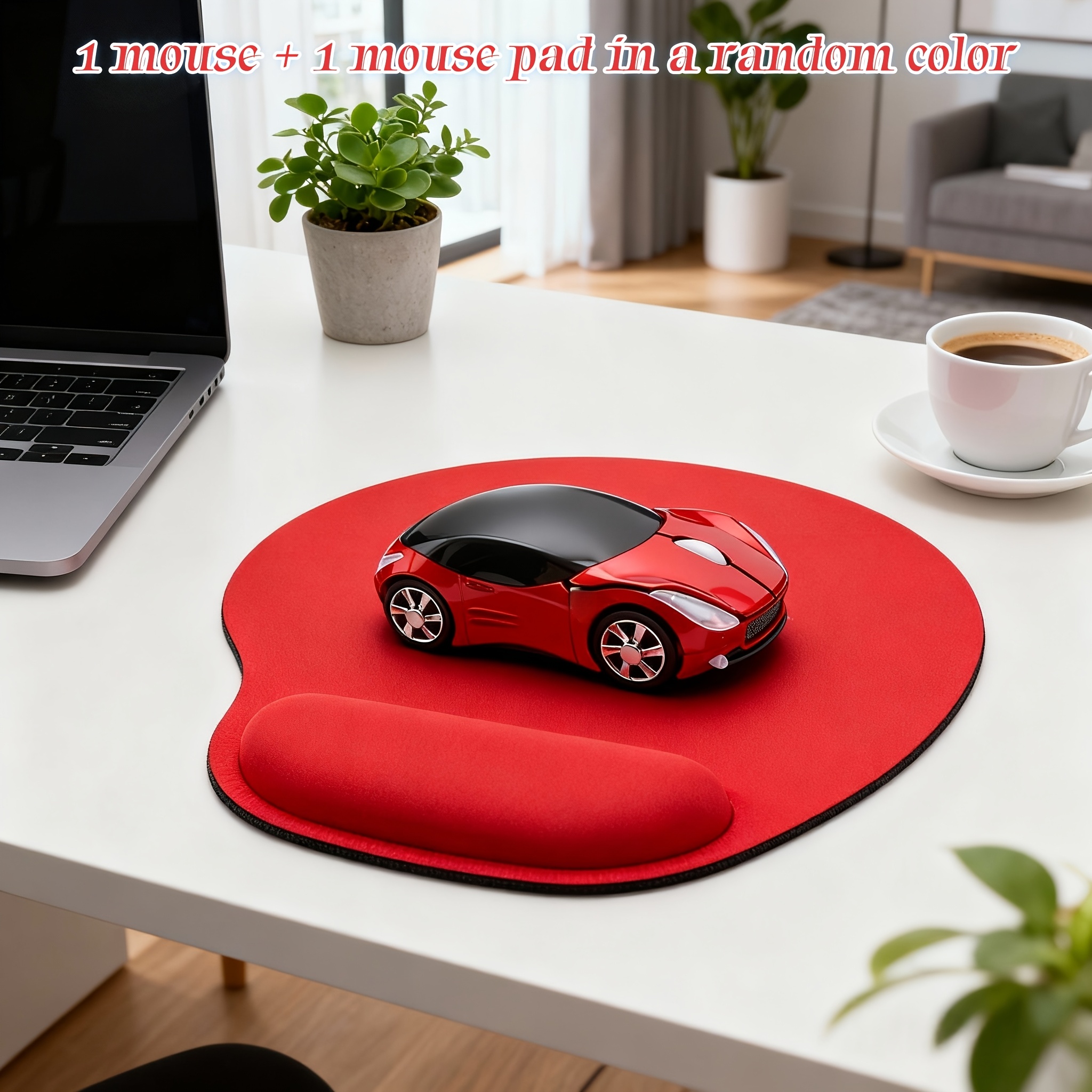 TEMU 2pcs = 1pc Creative Car Mouse + 1pc Random Pad, Computer Mouse, Mouse For Laptop - Business, Home, Gaming, Notebook, Desktop Computer Universal,