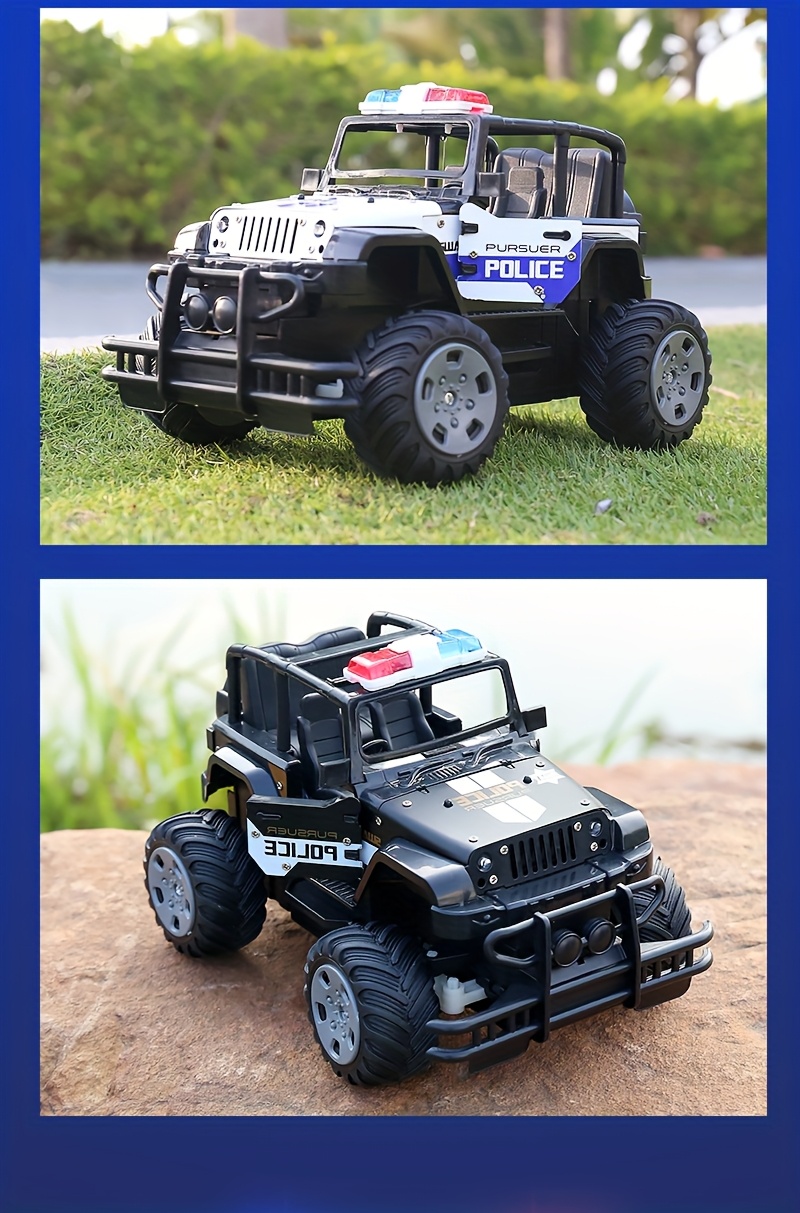 Alloy RC Off-road Vehicle, Toy Car Model, Remote Control Monster Truck, All-terrain Electric Toy with Lights, Toys for Children Over 3 Years Old, Children's Educational Toys, Birthday Gift