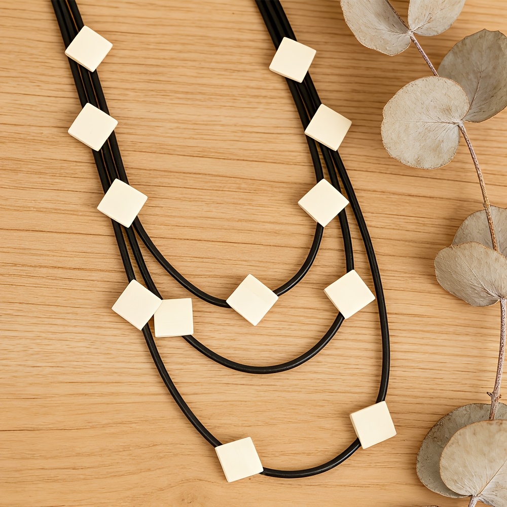 Geometric Multi-layered Accessory Necklace